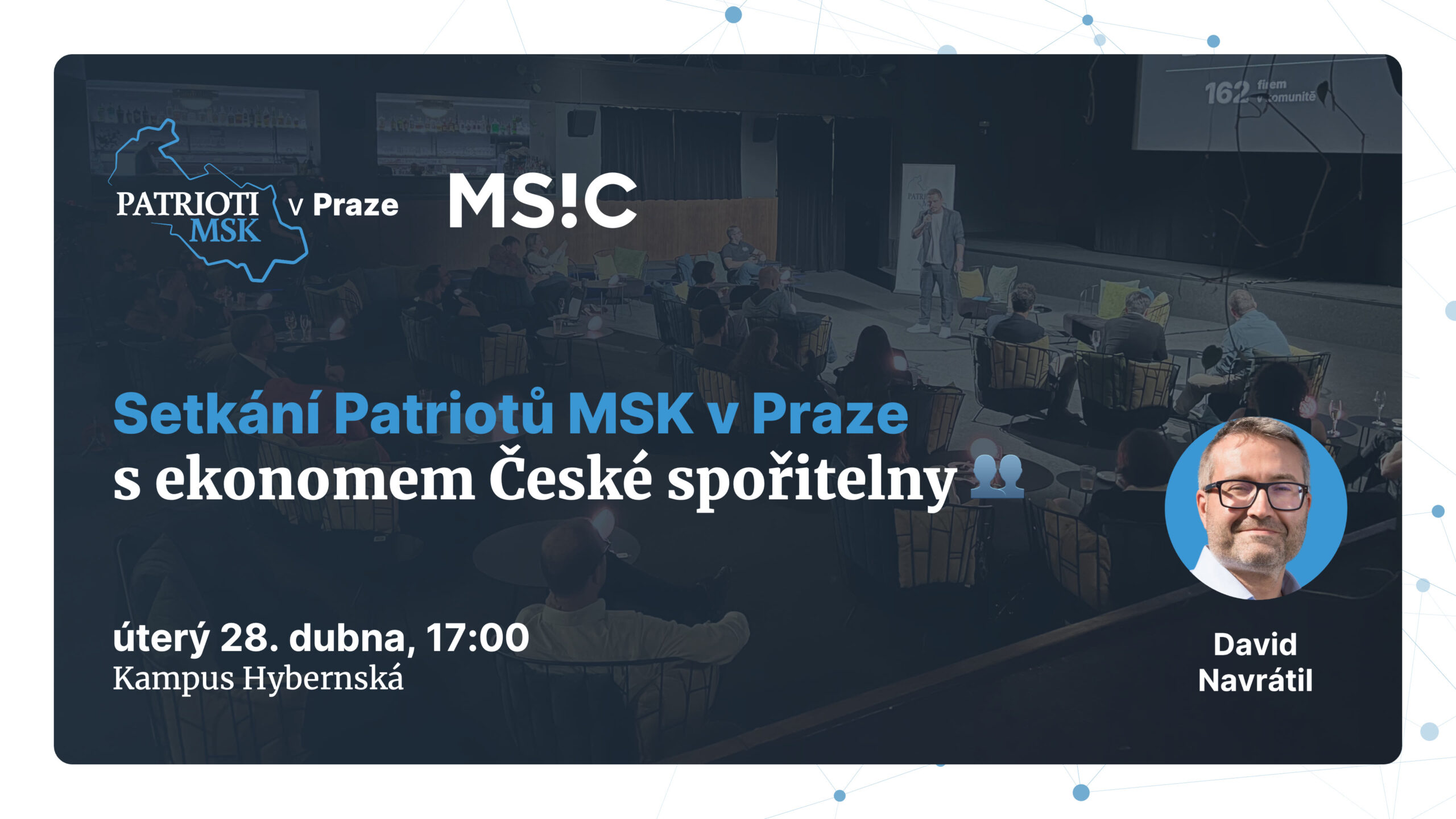 Setkání Patriotů MSK v&nbsp;Praze s&nbsp;ekonomem České spořitelny 👥